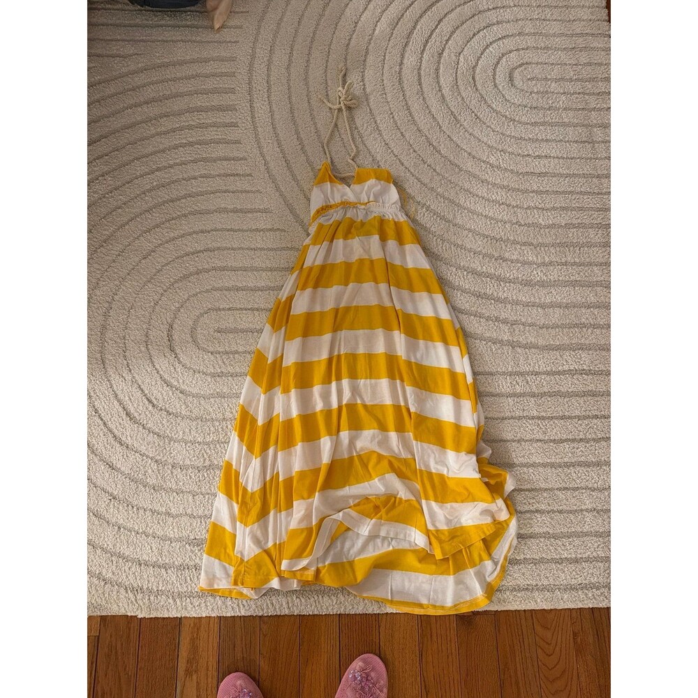 NEW H&M Halter Beach Maxi Striped Dress